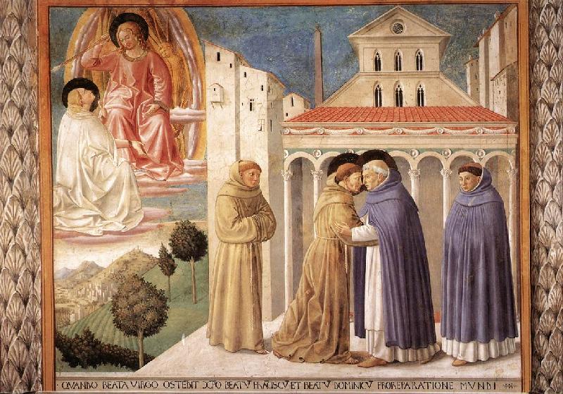 GOZZOLI, Benozzo Scenes from the Life of St Francis (Scene 4, south wall) sdg china oil painting image